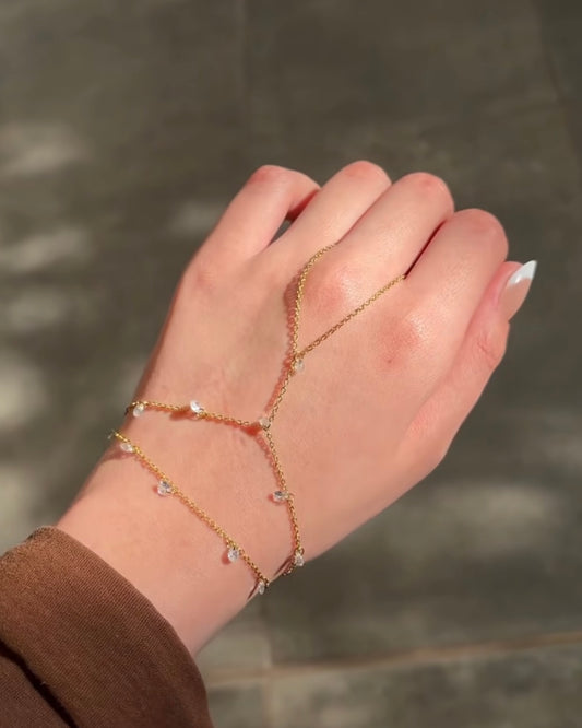 Glossed Hand Girly Hand chain