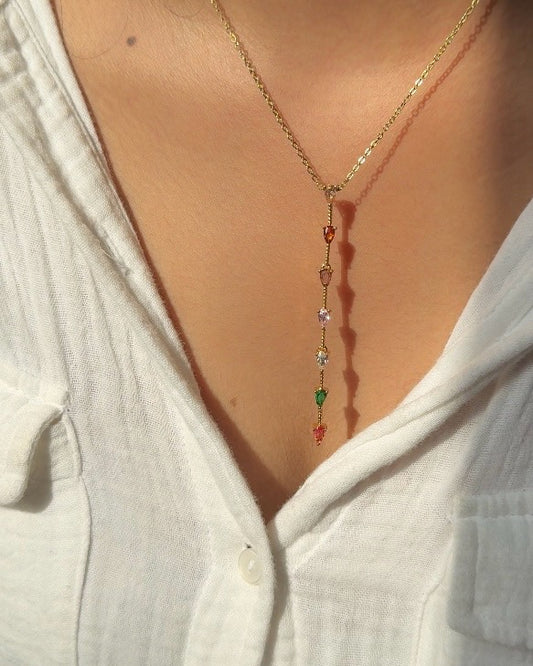 Antoinette Multicoloured Y-necklace