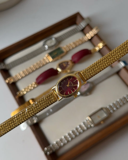 Crimson Muse Oval Watch
