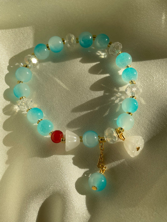 Fairy floral Bracelet- blue