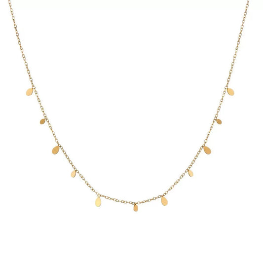 PDainty-Glazed Teardrop Necklace