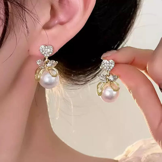 Korean Trendiest Pearl Drop Earrings