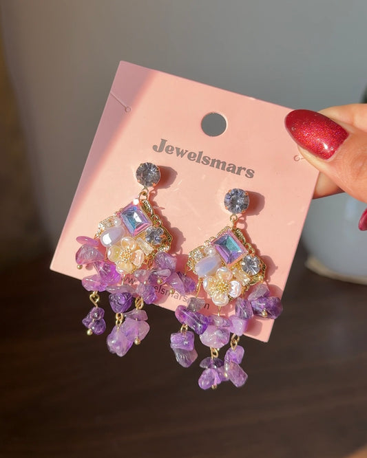 Purple Ballroom Dreamy Earrings