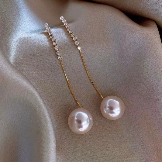Korean Luxury Pearl Drop Earrings