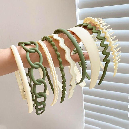 Combo of 9 hair bands - green (₹25 each only)