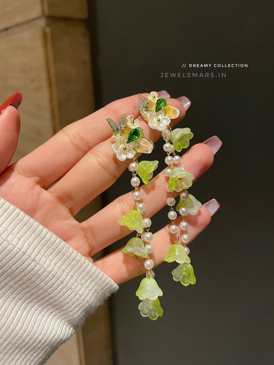 Dreamy Garden Love Earrings- green