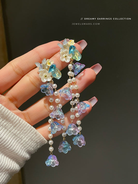 Dreamy Garden Love Earrings-purple