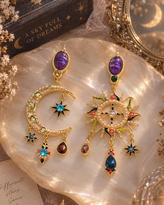 Cosmic Core Mismatched Chatpate Earrings