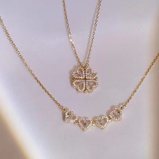 Love Necklace + Hug Ring Gift Set