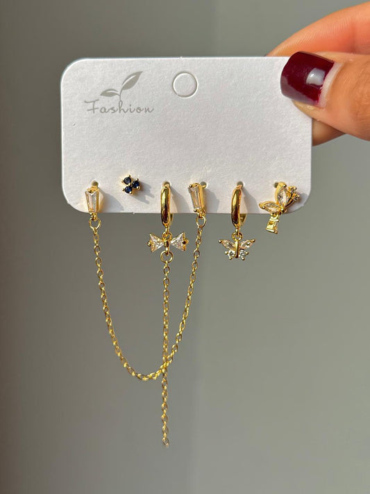 Extra Girly! Bow Piercing Earrings Combo