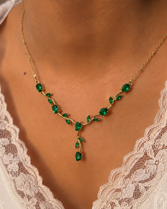 Verdant Vines Tulip Y-Necklace