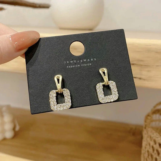 Korean Square Exquisite Stud Earrings