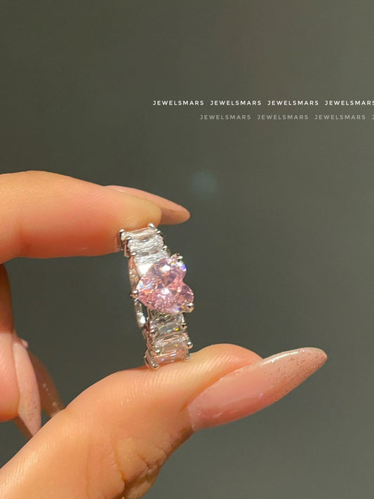 New Gigi Heart Ring - pink