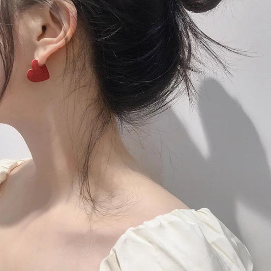 Love Heart Hoop Earrings