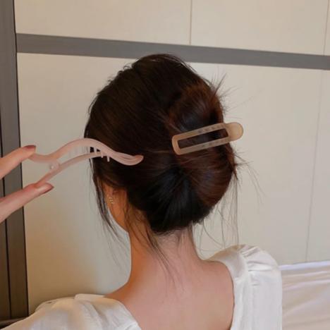 Icy Elegant Hair Claw Clips