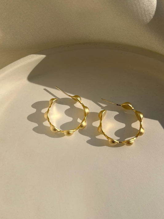 Beaded Hoop Earrings