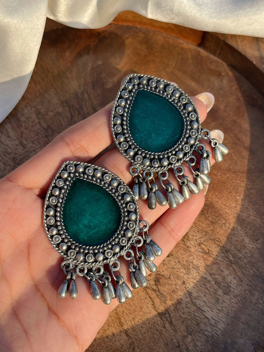 Heena Earrings- green