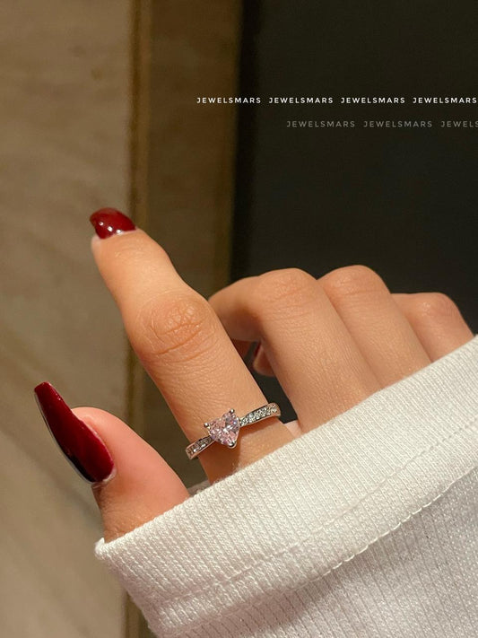 Lucy Heart Ring - pink