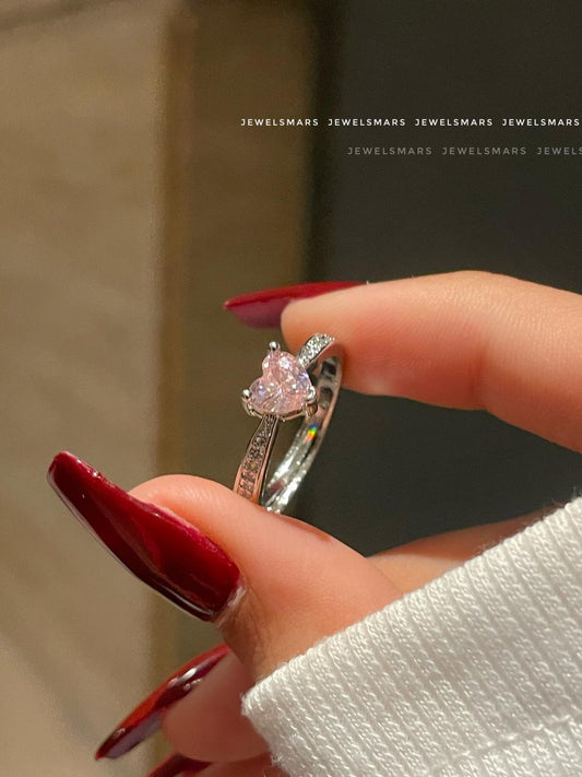 Lucy Heart Ring - pink