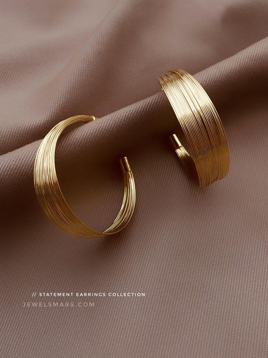 Wired Statement Hoop Earrings