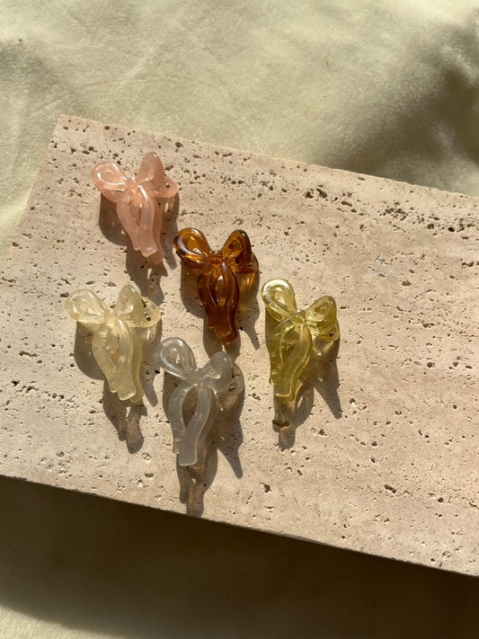 Mini Bow Claw Clips