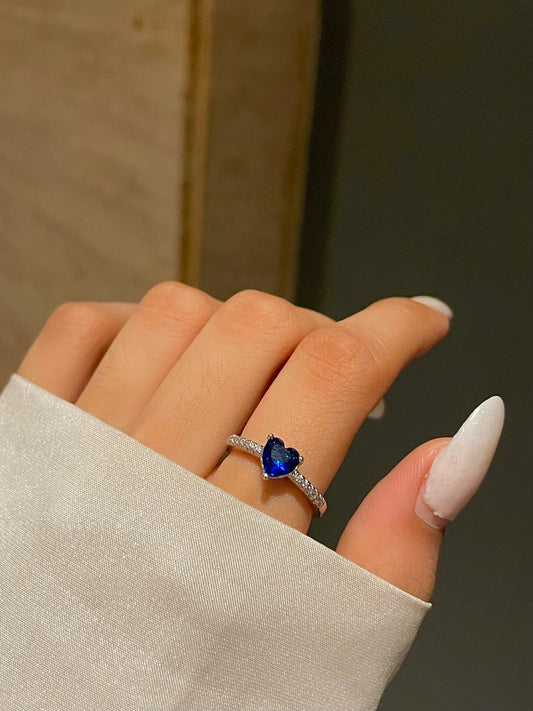 Magical Heart Ring- Royal Blue
