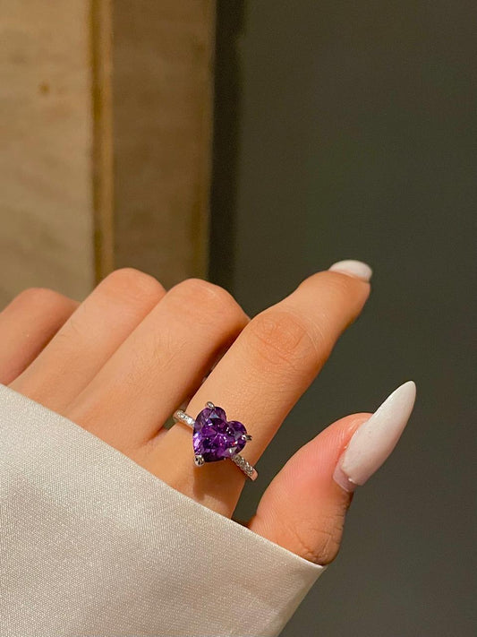 My Whole Heart Ring- purple