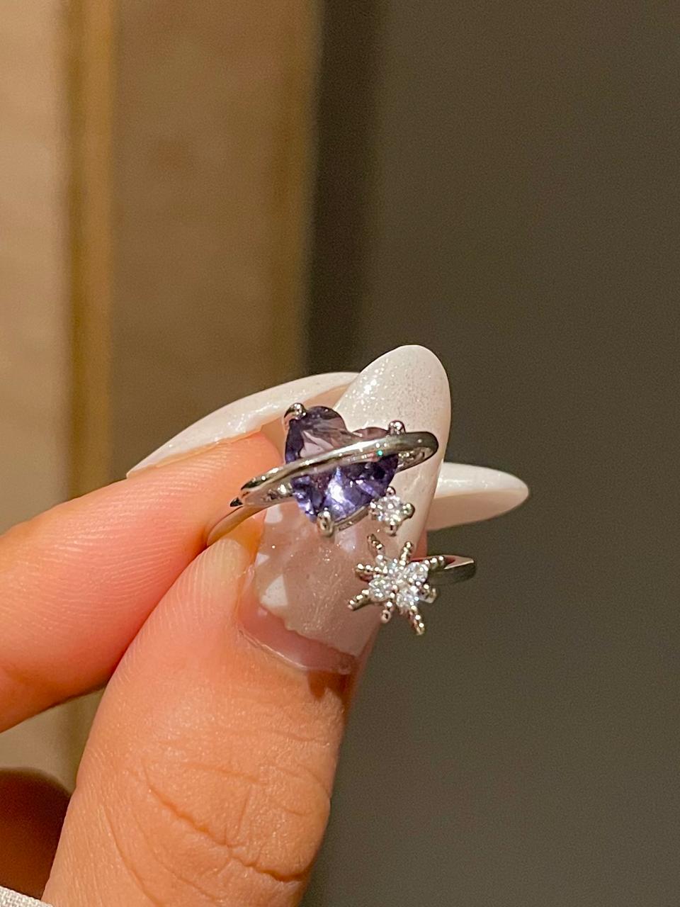 Fairy core Heart Ring- purple – Jewelsmars