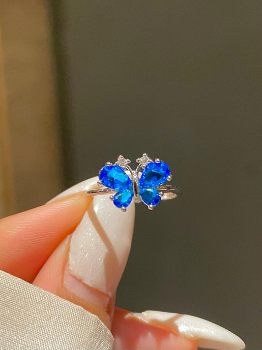 Little Butterfly Ring- blue