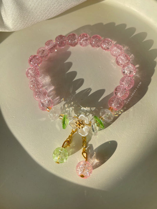 Dreamy Floral Bracelet- pink