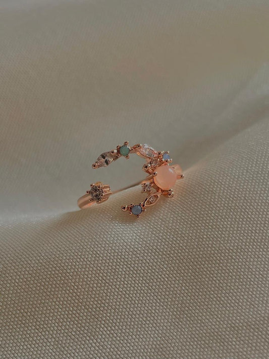 Peachy Moonlight Ring