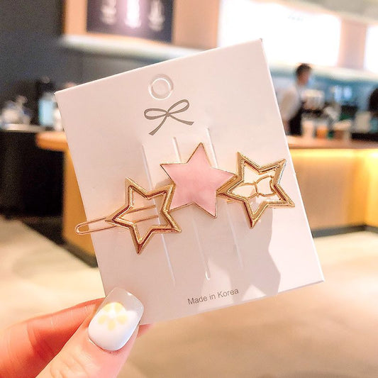 Pink Star Hairpin