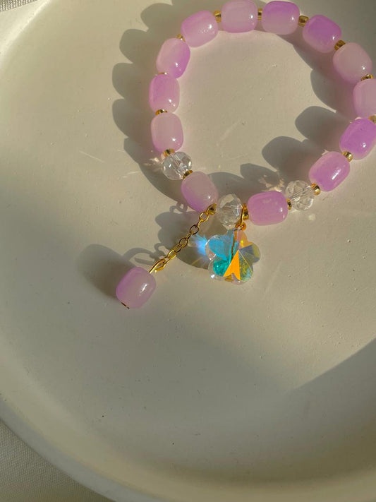Dreamy Flower Bracelet- purple