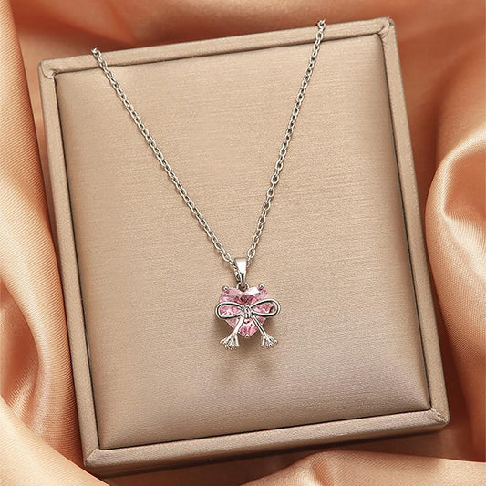 I love Bows Necklace