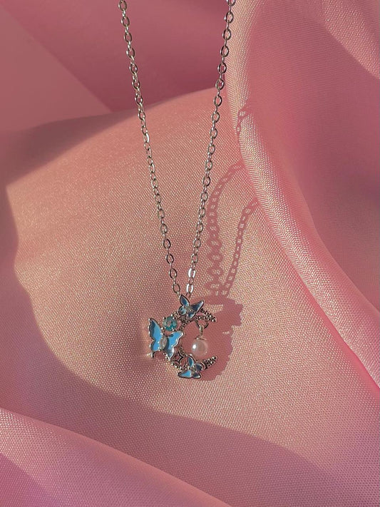 Butterflies around my neck Necklace