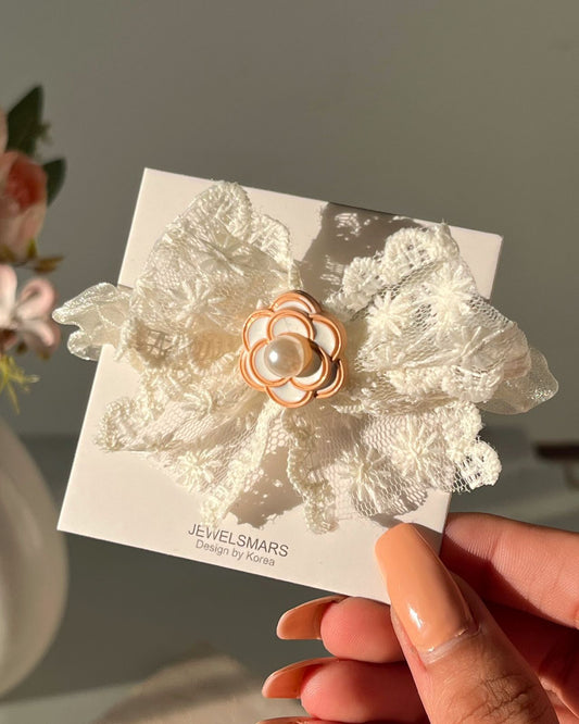 Floral Bow Dreamy Scrunchie
