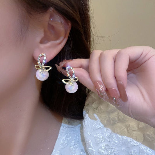 Butterfly Pearl Earrings