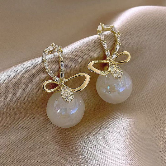 Butterfly Pearl Earrings