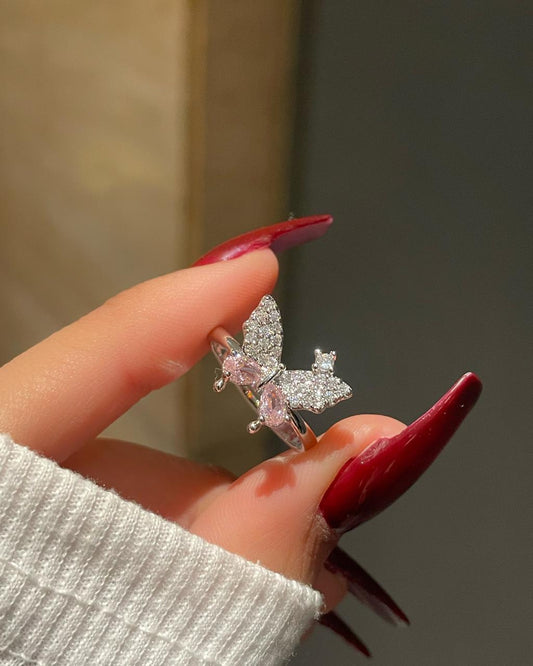 Flutter Butterfly Ring- pink