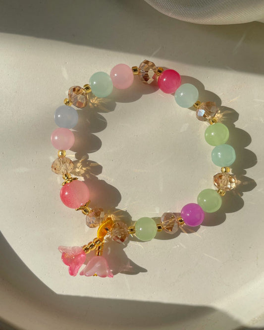 Floral Dropping Bracelet- multi