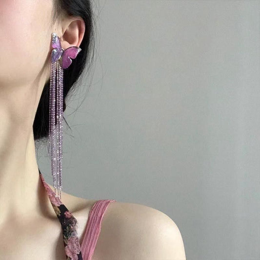 Dreamland Butterfly Tassel Earrings