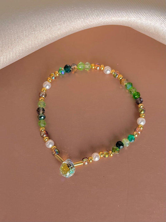 Green Forest Stretchable Bracelet