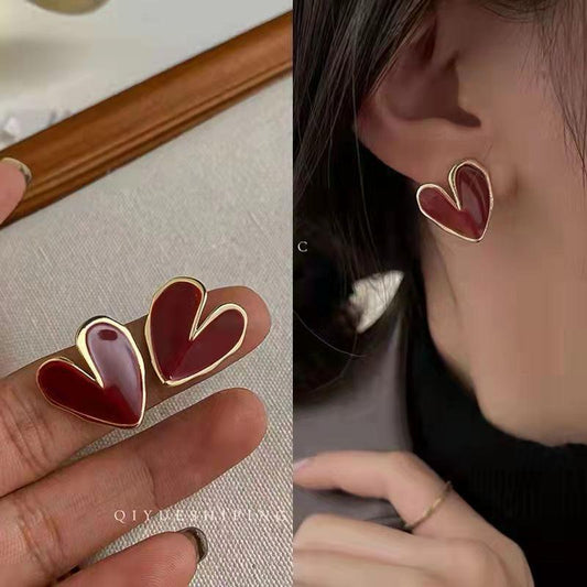 Red Heart Earrings