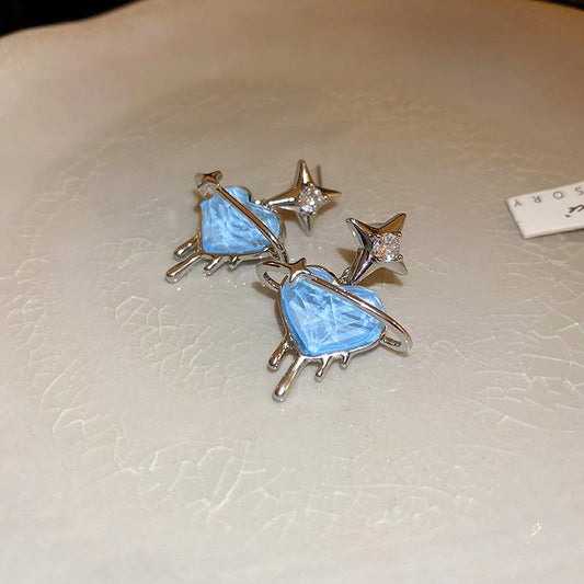 Dripping Heart Earrings