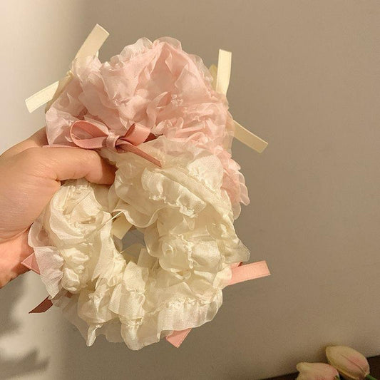 Feminine Hair Bow Scrunchies