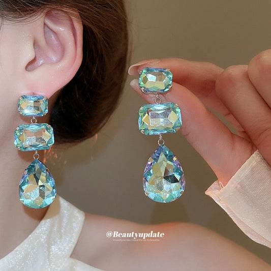 On the Rocks Blue Earrings