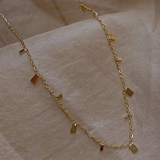 Subtle Glow Gold Necklace