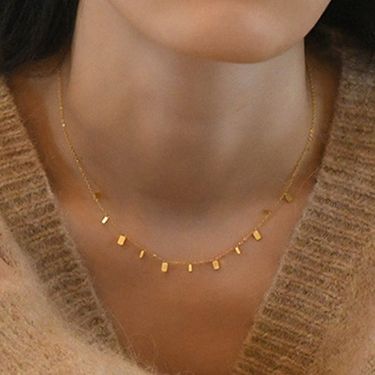 Subtle Glow Gold Necklace