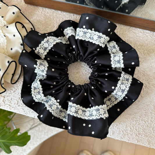 Vintage Drape Lacey Scrunchie