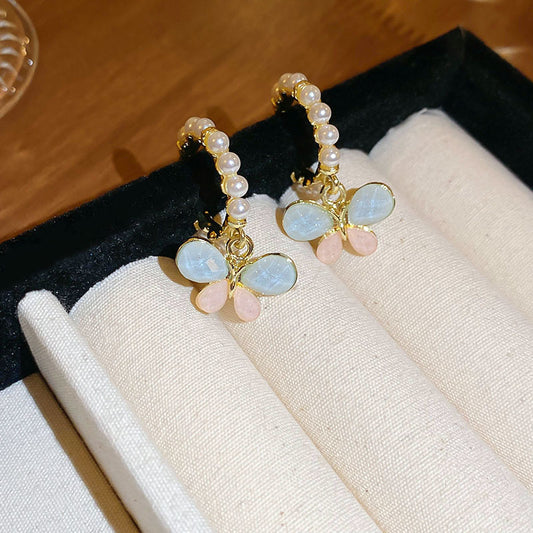 Wings with Bling Butterfly Earrings